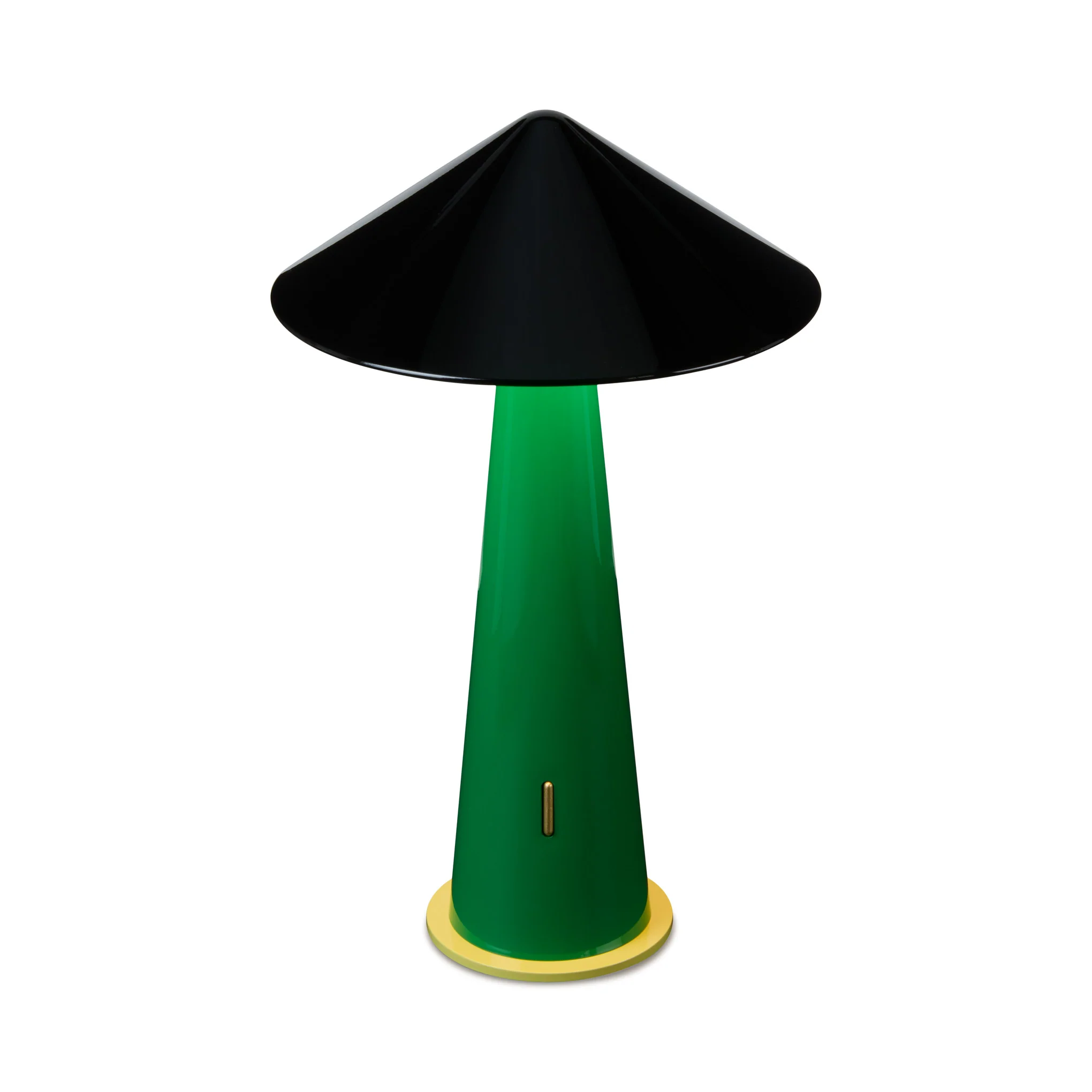 Tipsy Portable Table Lamp - Rich Black/ Emerald Green