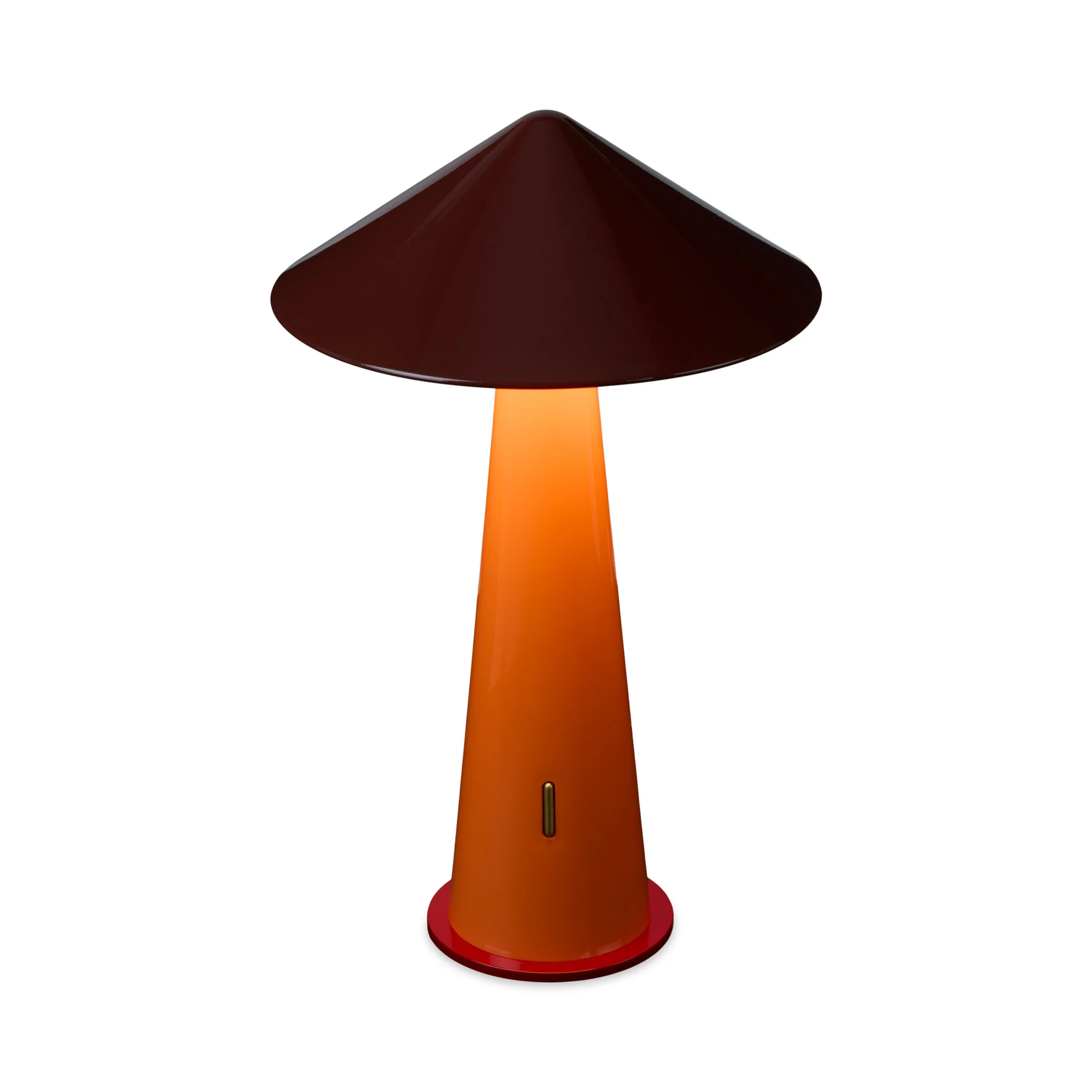 Tipsy Portable Table Lamp - Rustic Red/ Orange