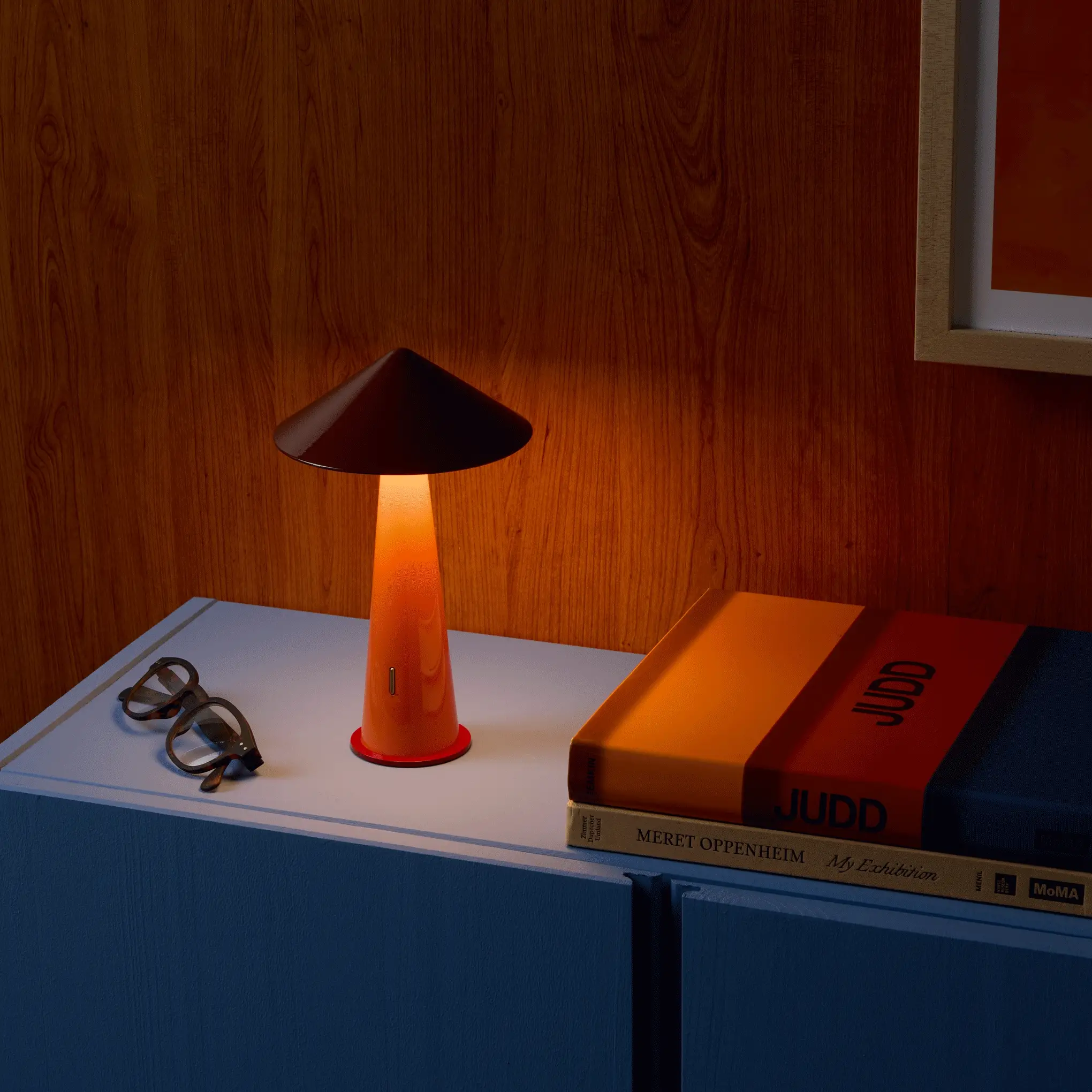 Tipsy Portable Table Lamp - Rustic Red/ Orange - Image 2