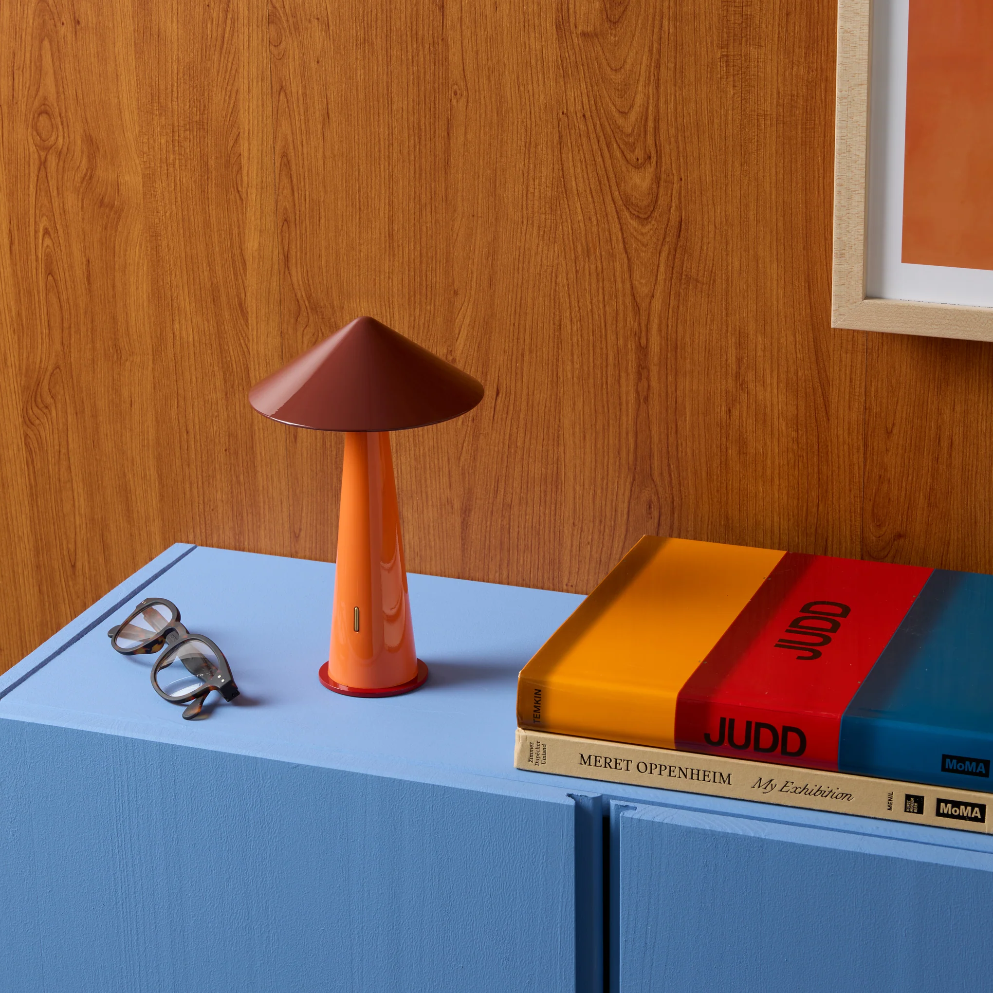 Tipsy Portable Table Lamp - Rustic Red/ Orange - Image 5