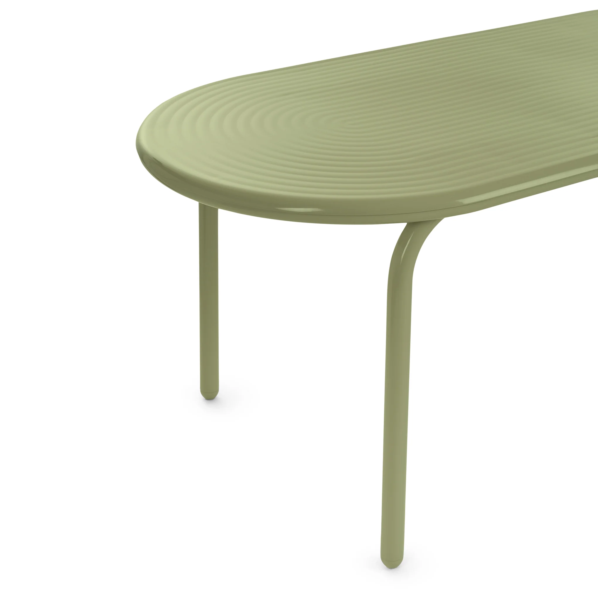 Tom Dixon Groove Obround Outdoor Table - Moss - Image 4