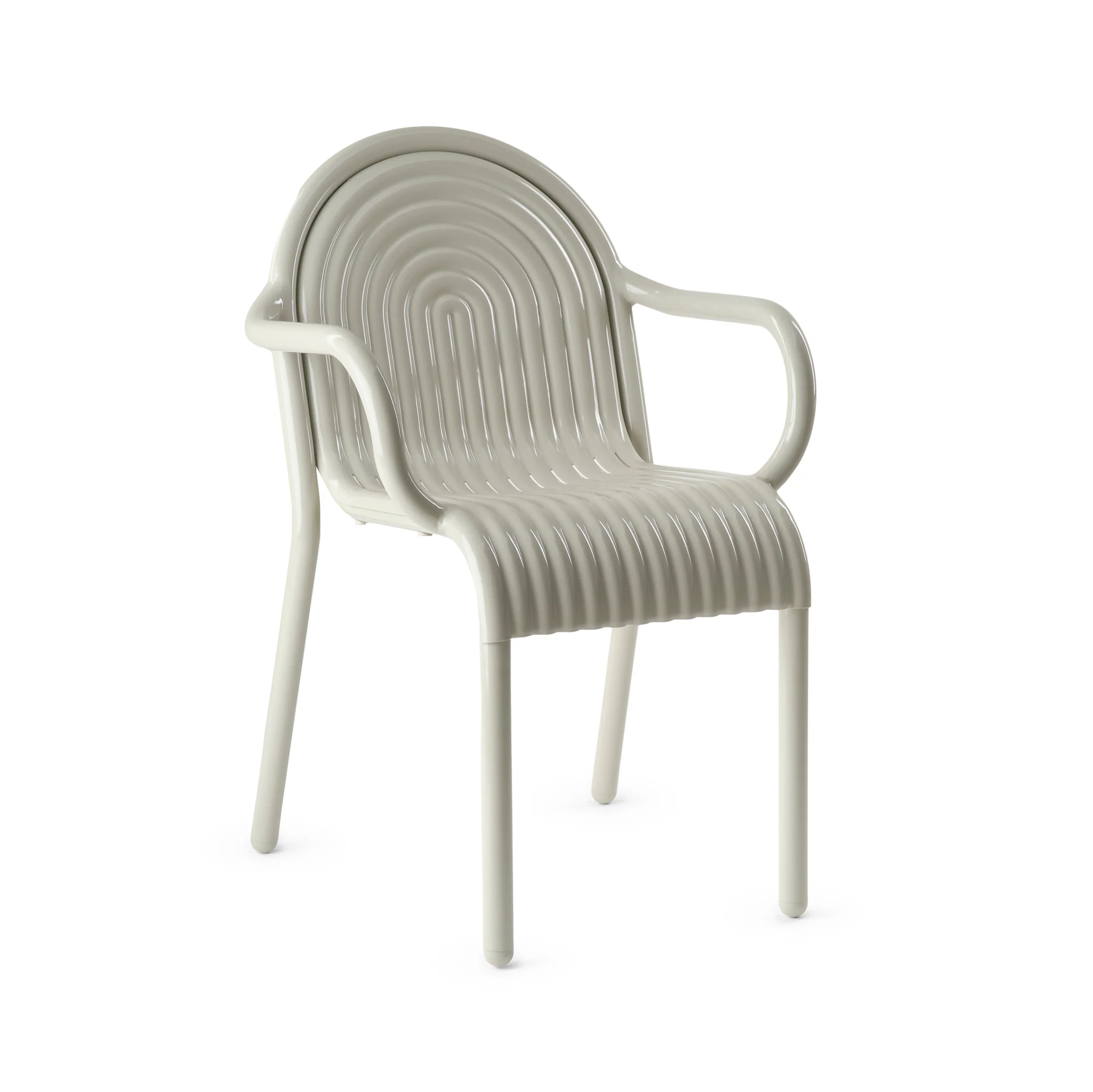 Tom Dixon Groove Outdoor Stacking Armchair - Putty