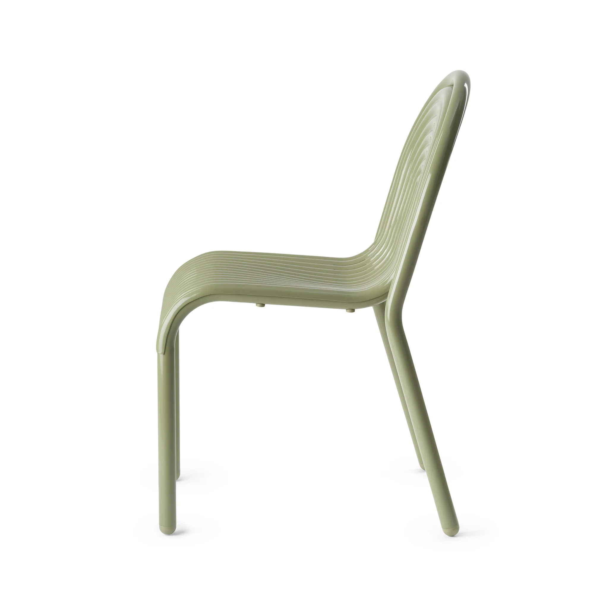 Tom Dixon Groove Outdoor Stacking Side Chair - Moss - Image 3