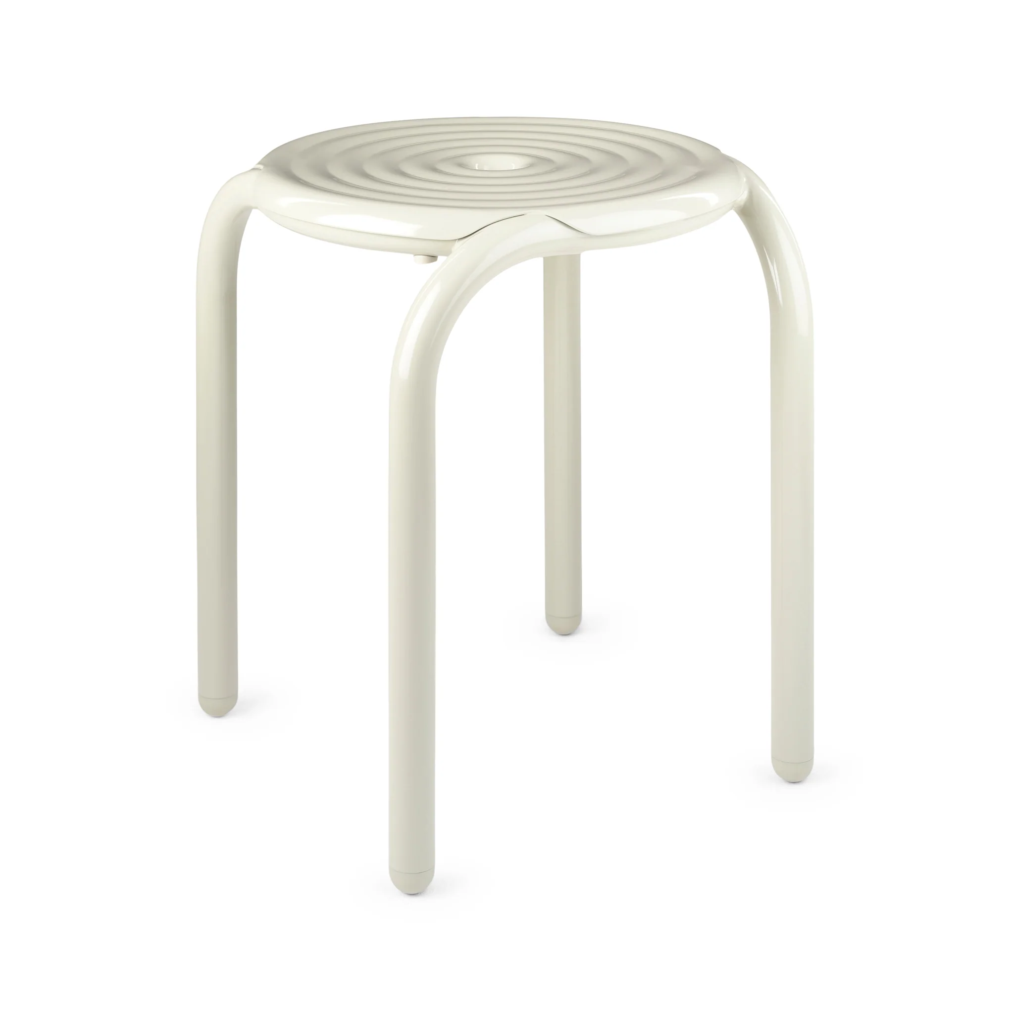 Tom Dixon Groove Stacking Outdoor Stacking Stool - Putty
