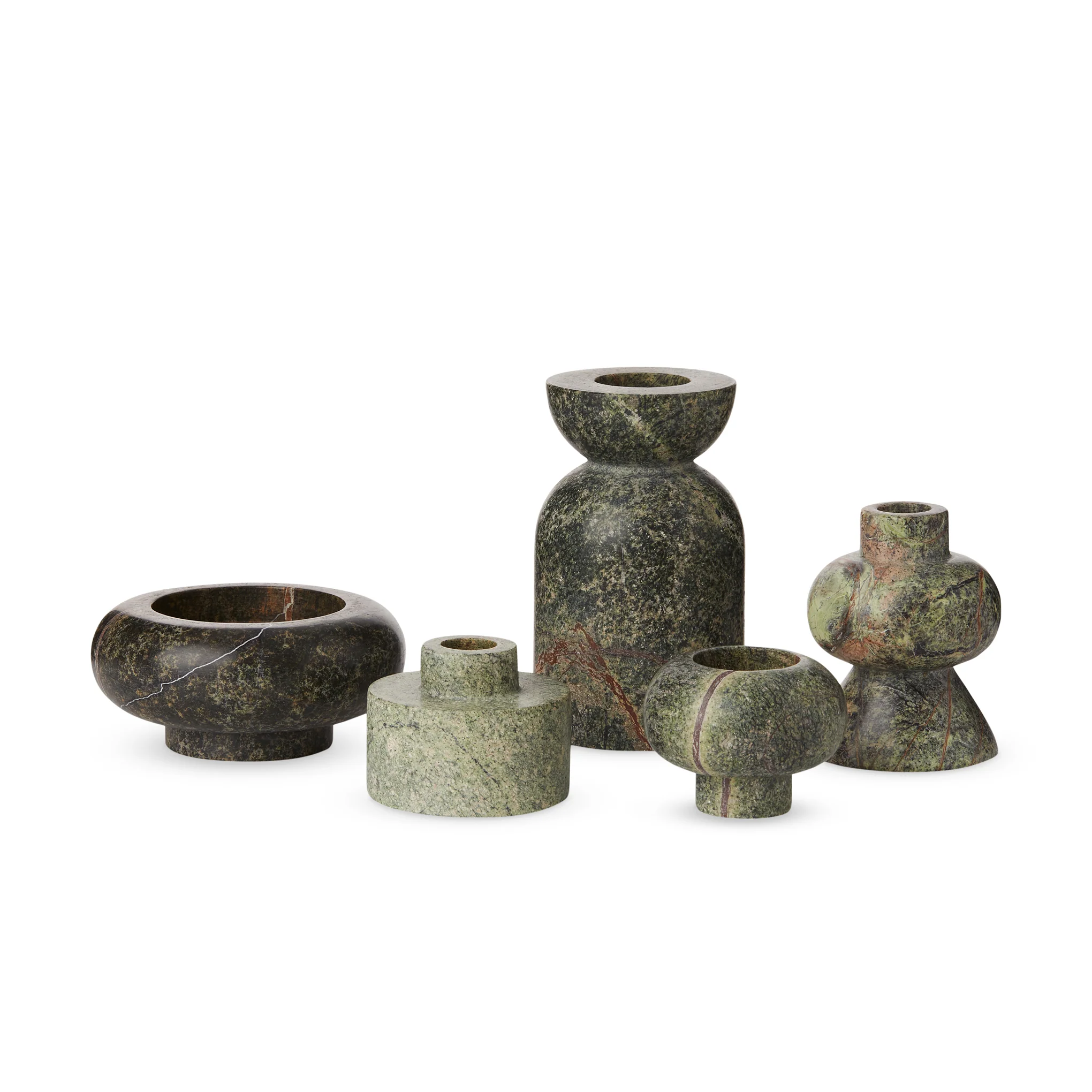 Tom Dixon Stone Stacking Candleholder - Green - Image 4