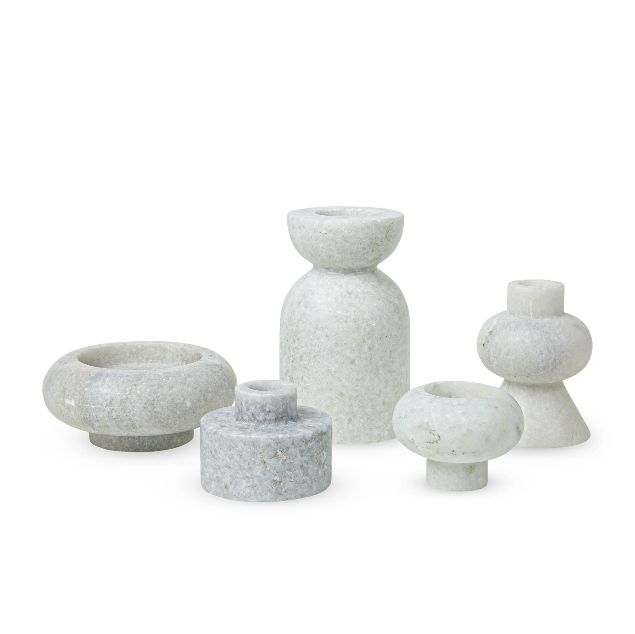 Tom Dixon Stone Stacking Candleholder - White - Image 3