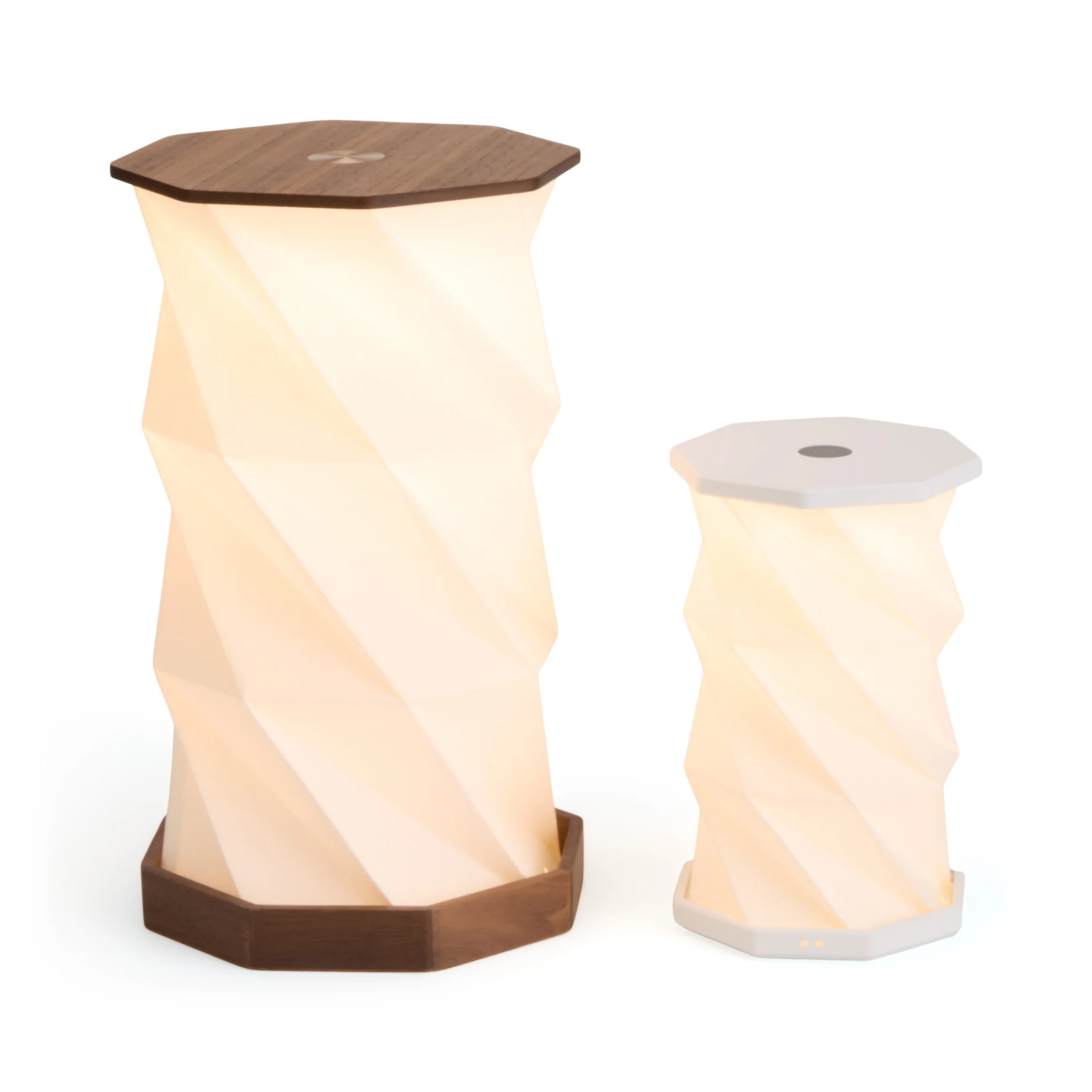 Twist Hexagon Portable Table Lamp - Coral Red - Image 9