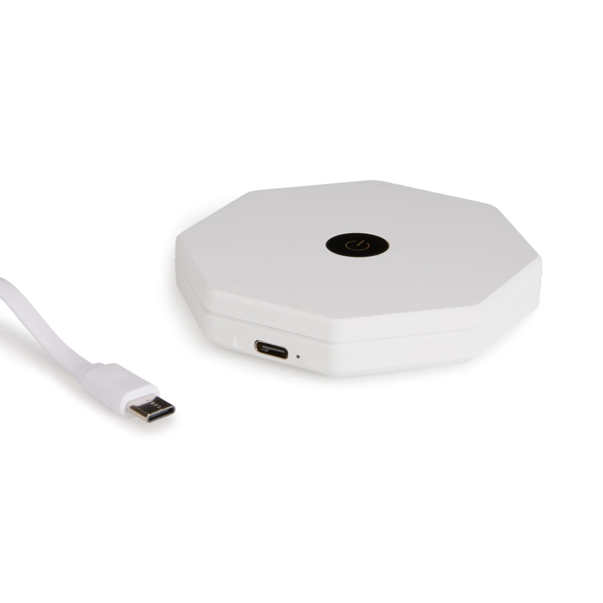 Twist Hexagon Portable Table Lamp - Lunar White - Image 8