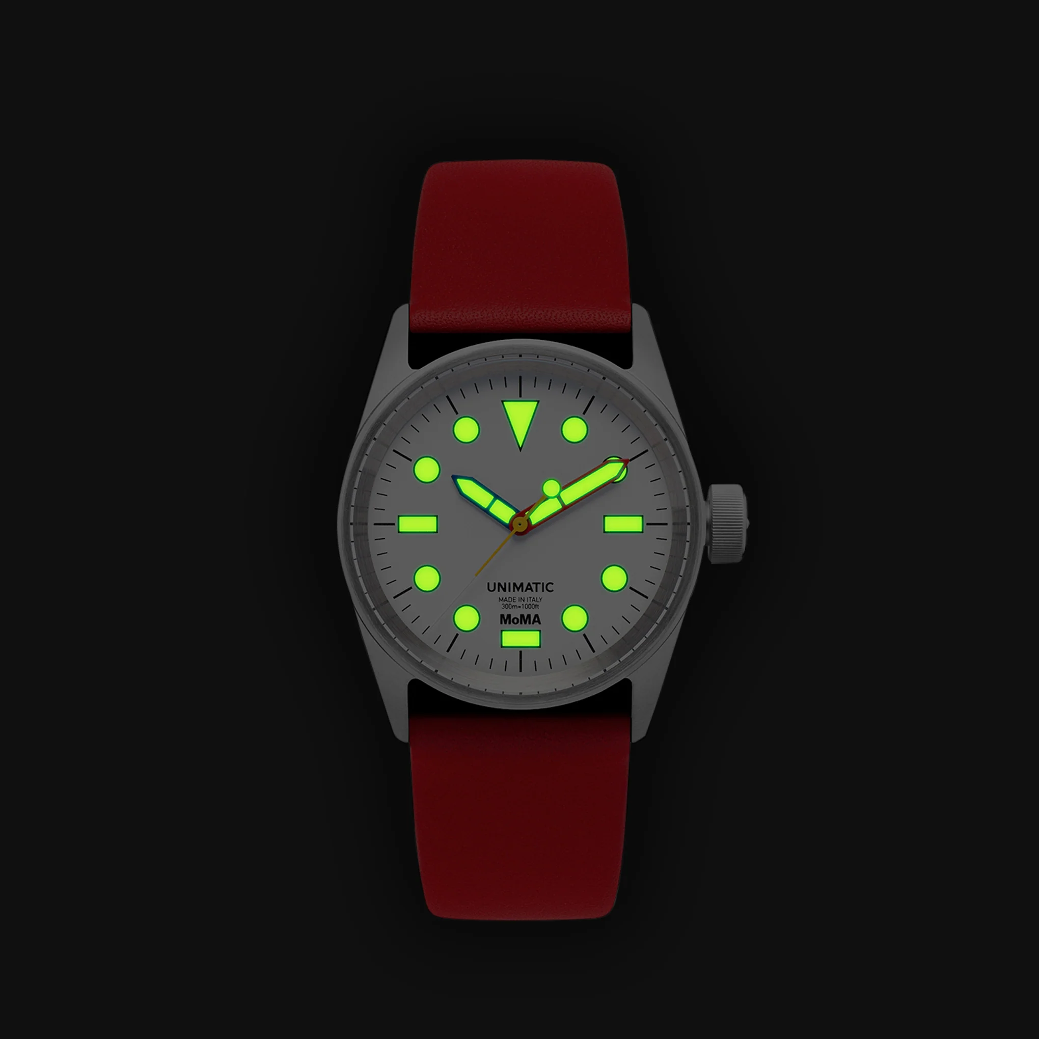 MoMA Unimatic De Stijl Modello Cinque Watch - Red - Image 4