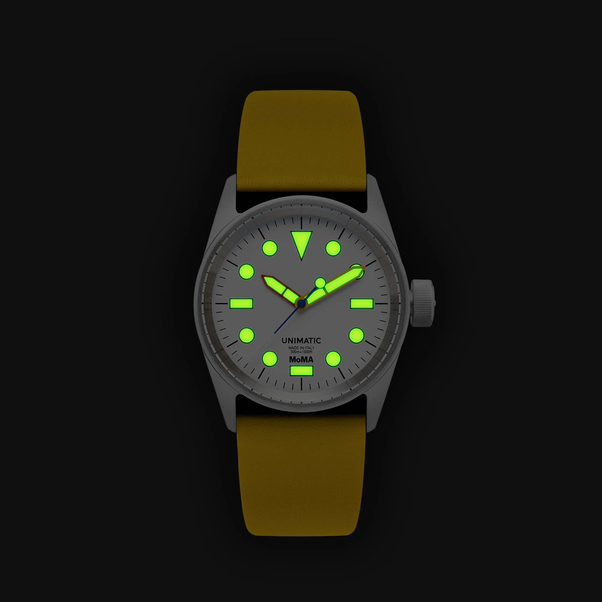 MoMA Unimatic De Stijl Modello Cinque Watch - Yellow - Image 4