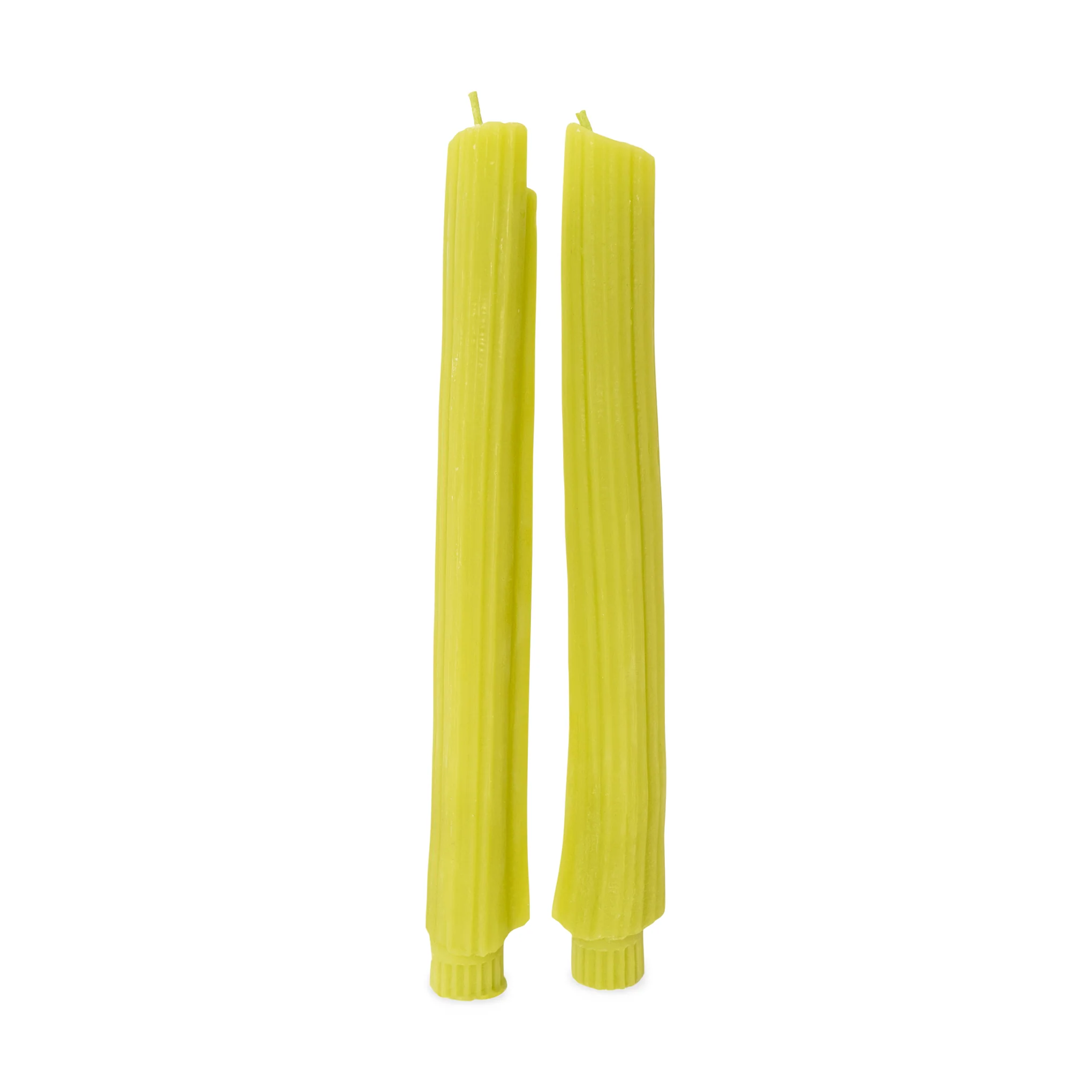 Veggie Taper Beeswax Candles - Set of 2 - Green - Image 4