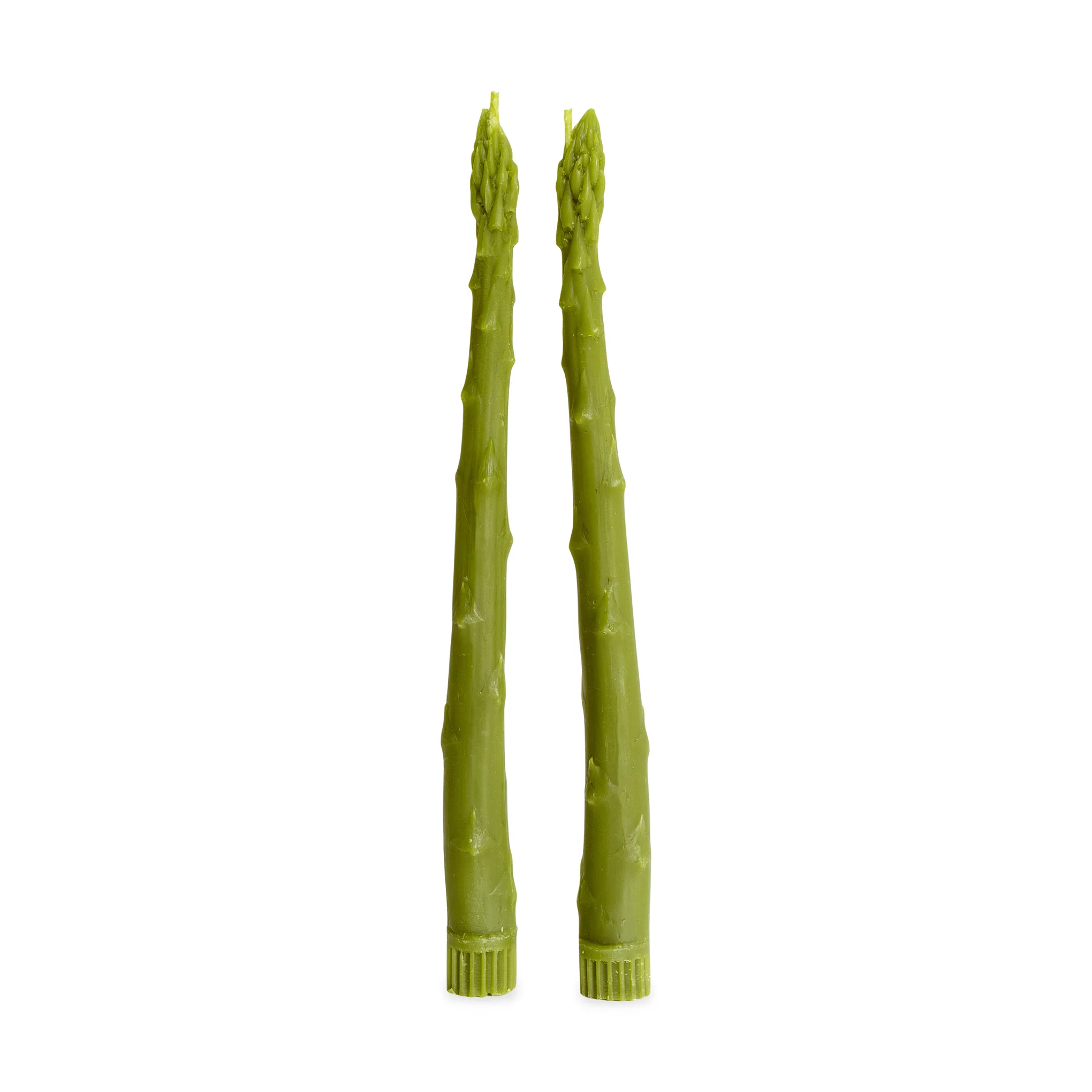 Veggie Taper Beeswax Candles - Set of 2 - Green - Image 5