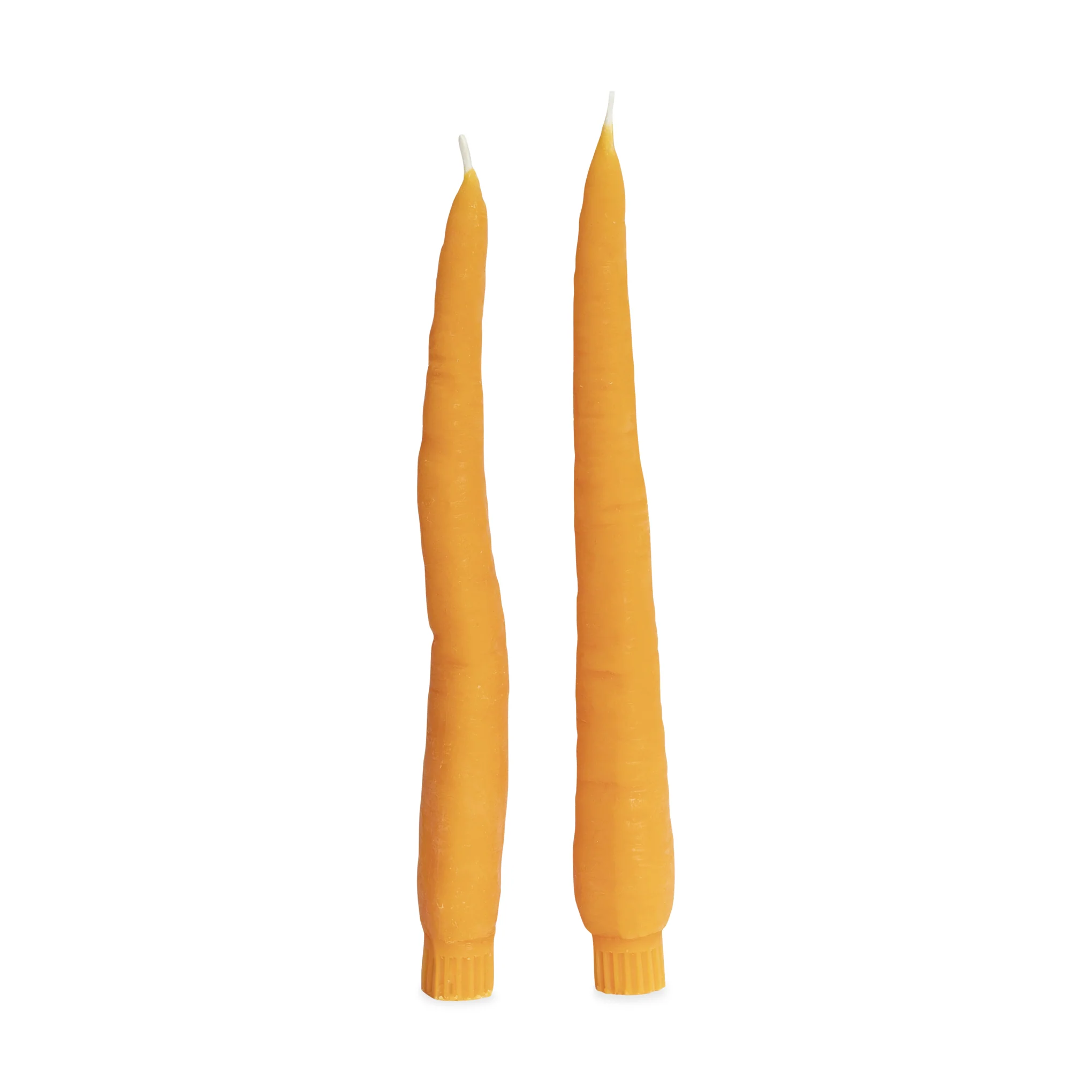 Veggie Taper Beeswax Candles - Set of 2 - Carrot - Image 3
