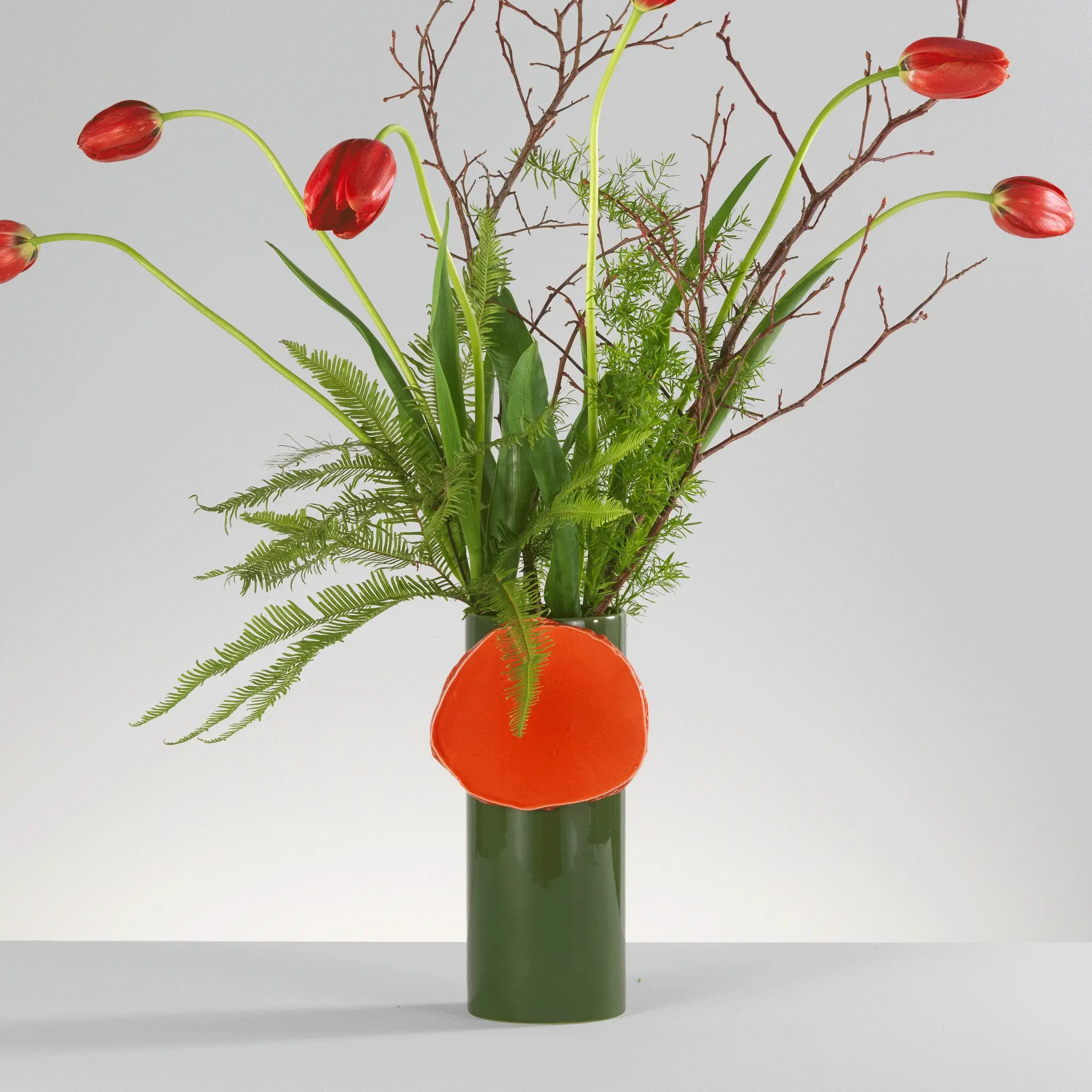 Vitra Découpage Ceramic Vase - Green - Image 2