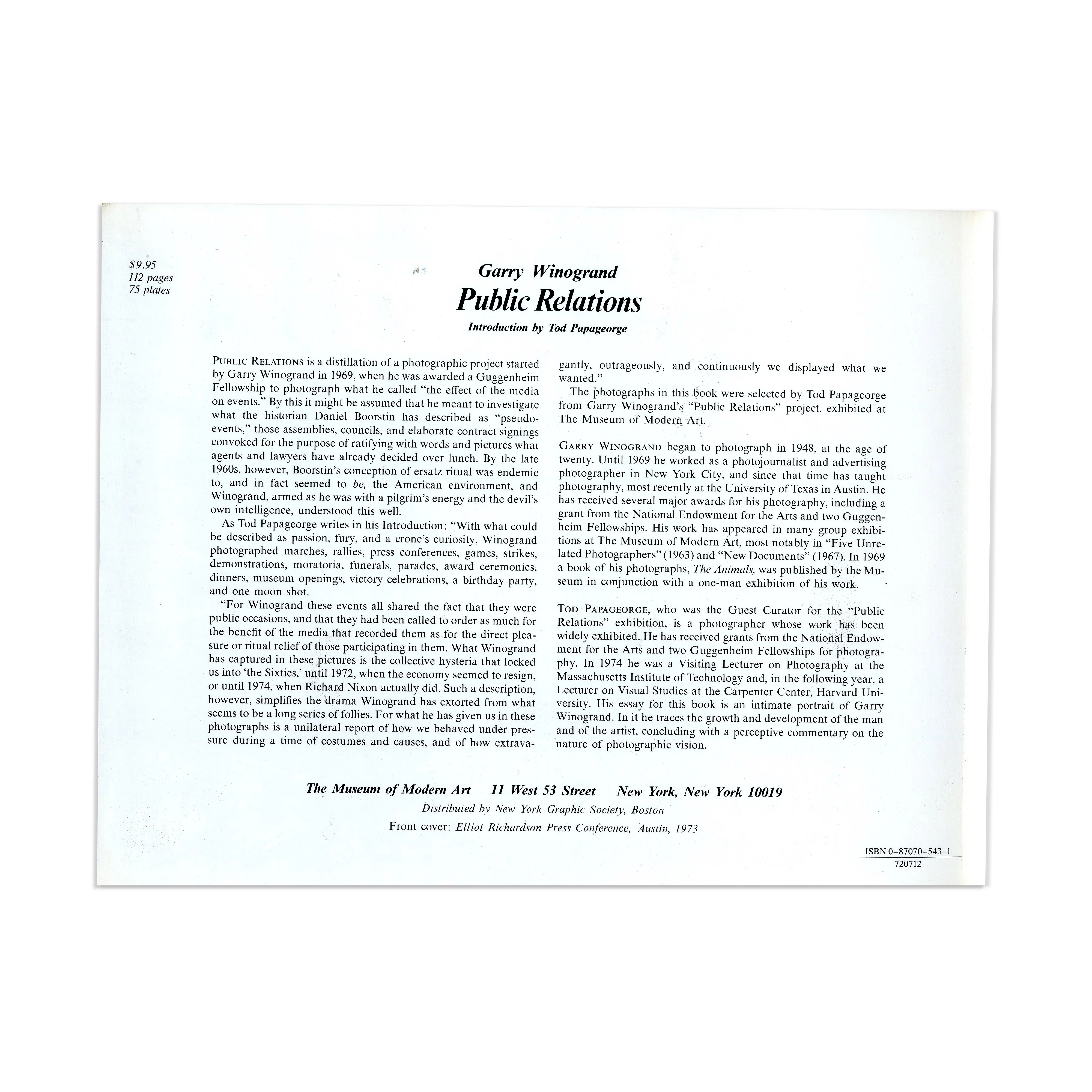 Winogrand Public Relations - Paperback - Image 13