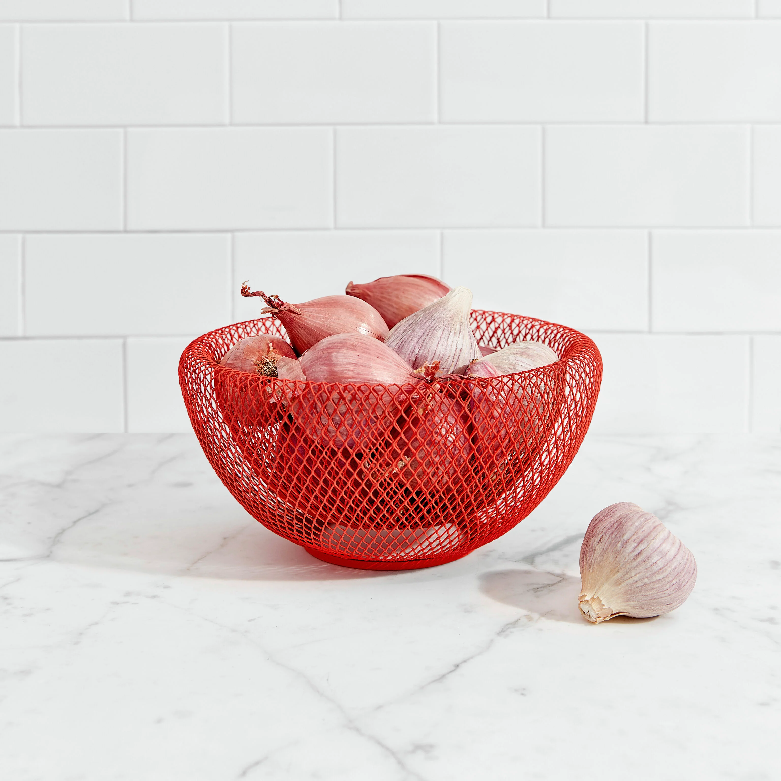 Wire Mesh Bowls - Red - Image 3