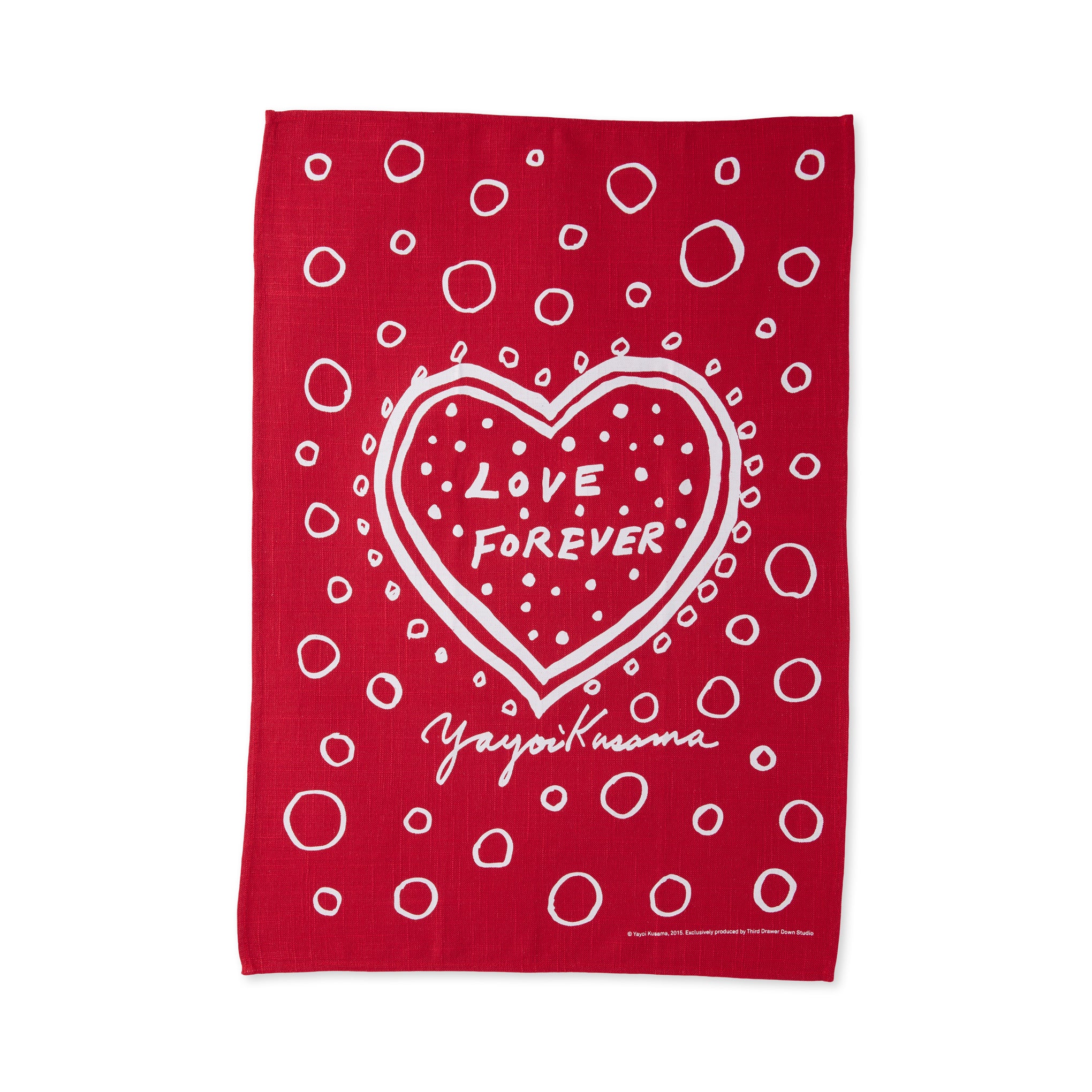 Yayoi Kusama Love Forever Linen Tea Towels - Set of 2 - Image 3