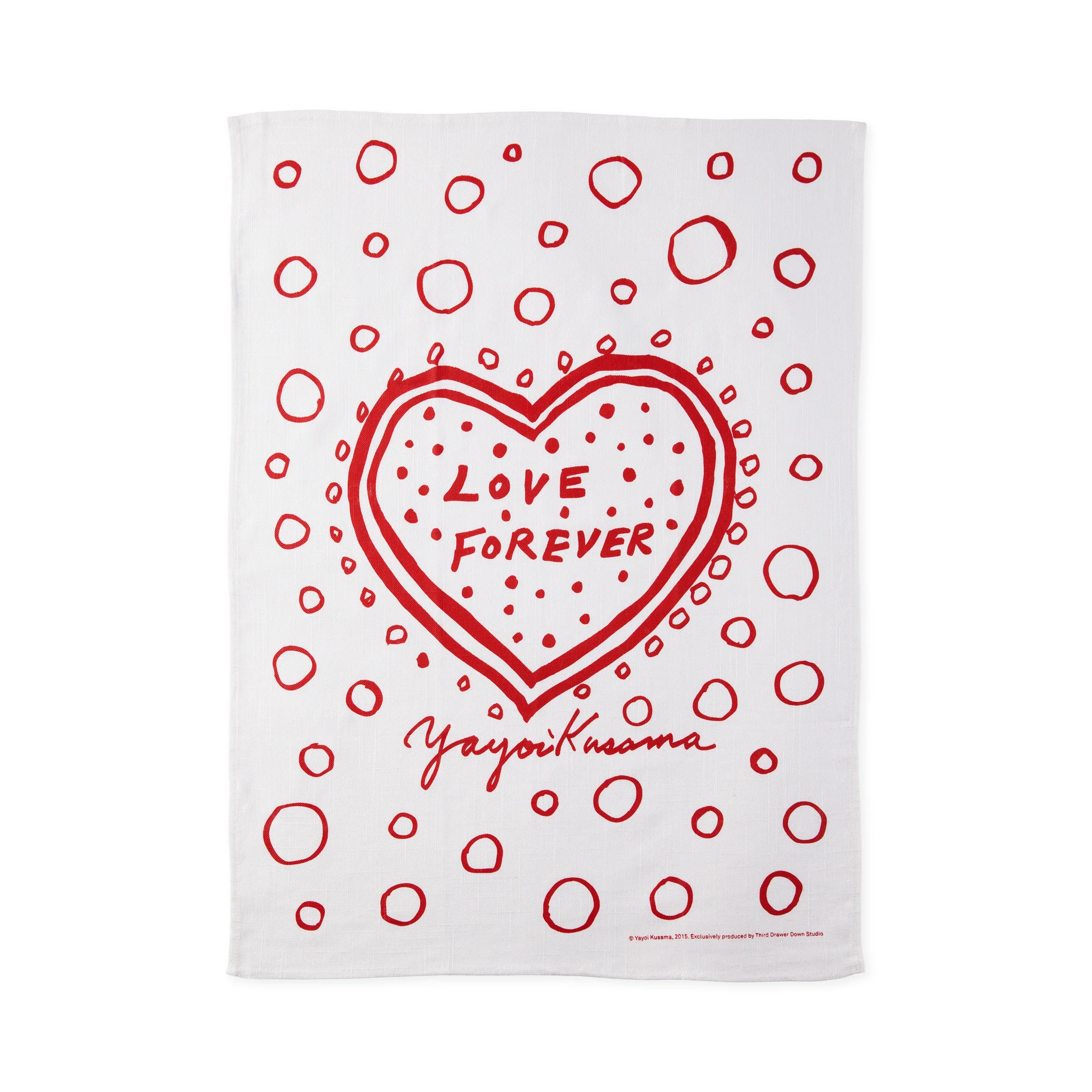 Yayoi Kusama Love Forever Linen Tea Towels - Set of 2 - Image 4