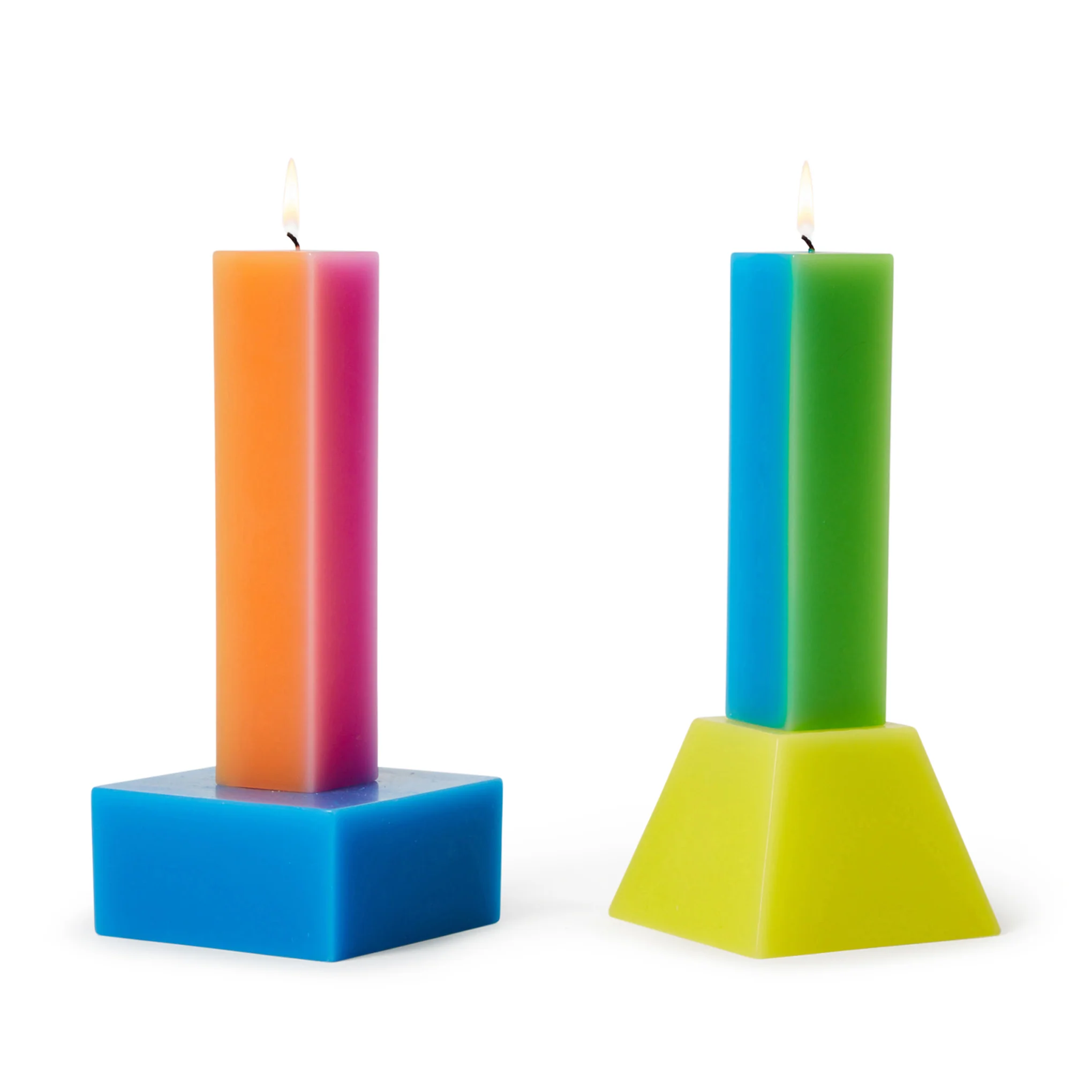 Yinka Ilori Happiness Candle - Blue/ Green - Image 3