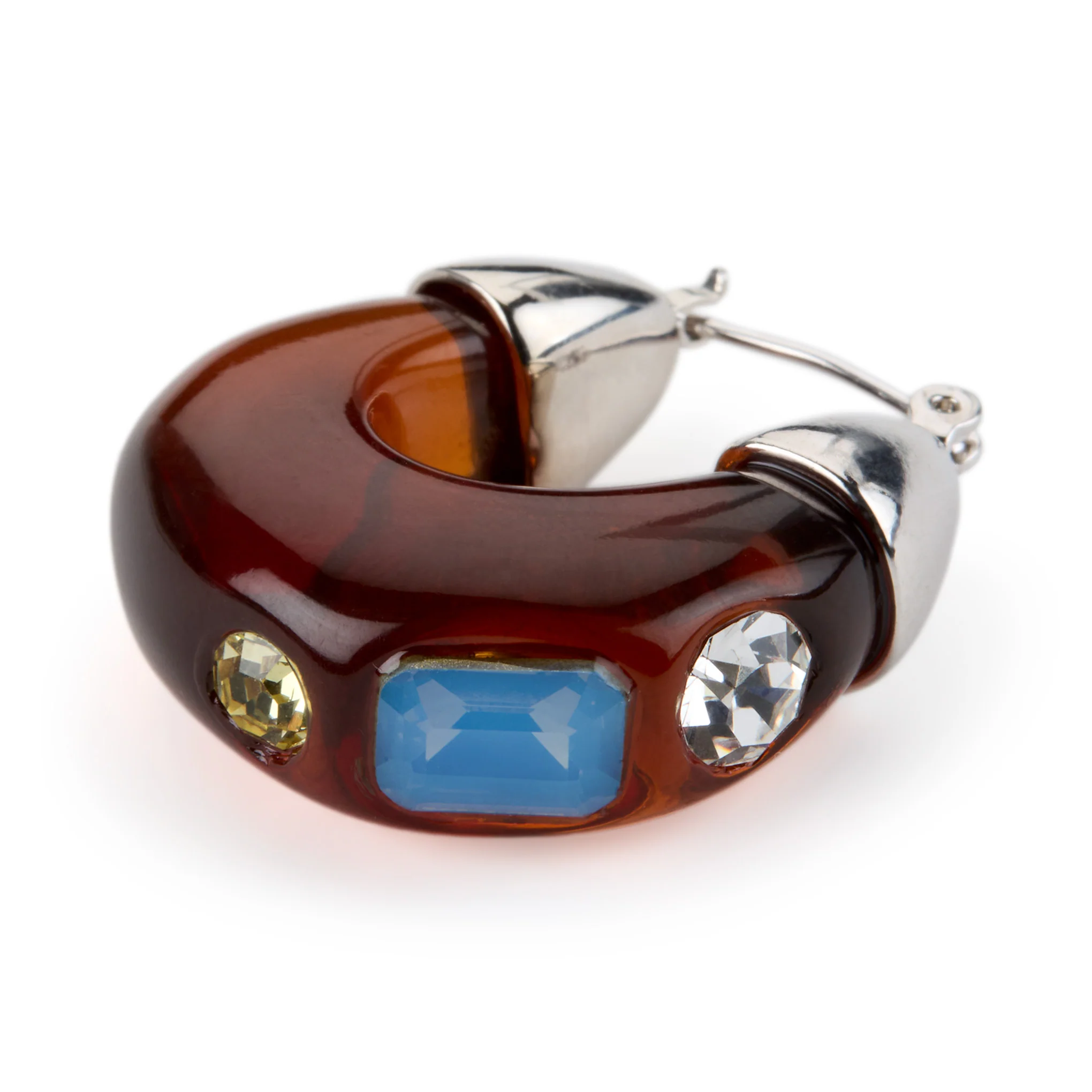 YLYL Pope Hoop Earrings - Amber - Image 4