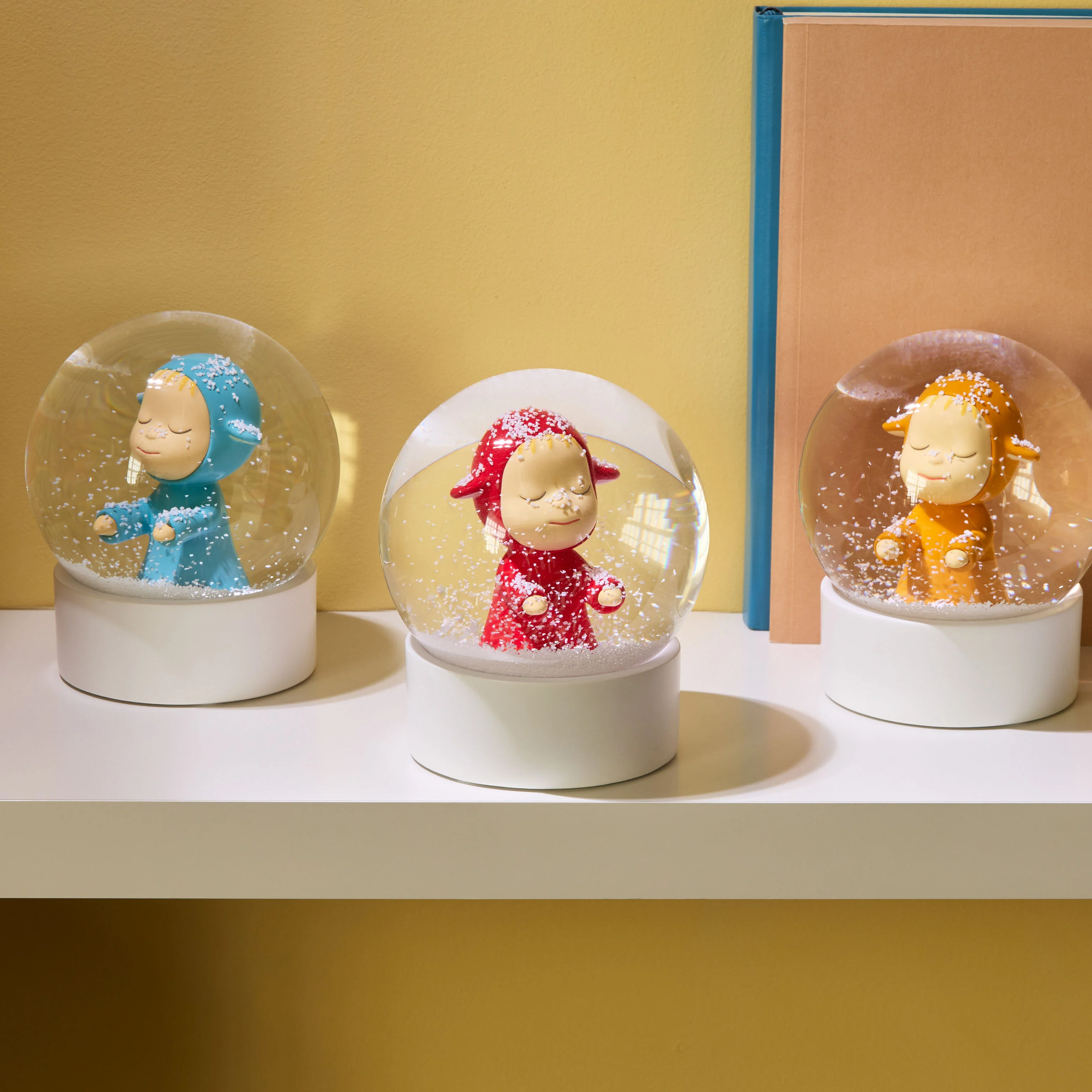 Yoshitomo Nara Little Wanderer Snow Globe - Red - Image 5